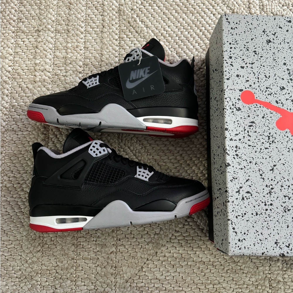 Size 10 - Air Jordan 4 Retro Bred Reimagined